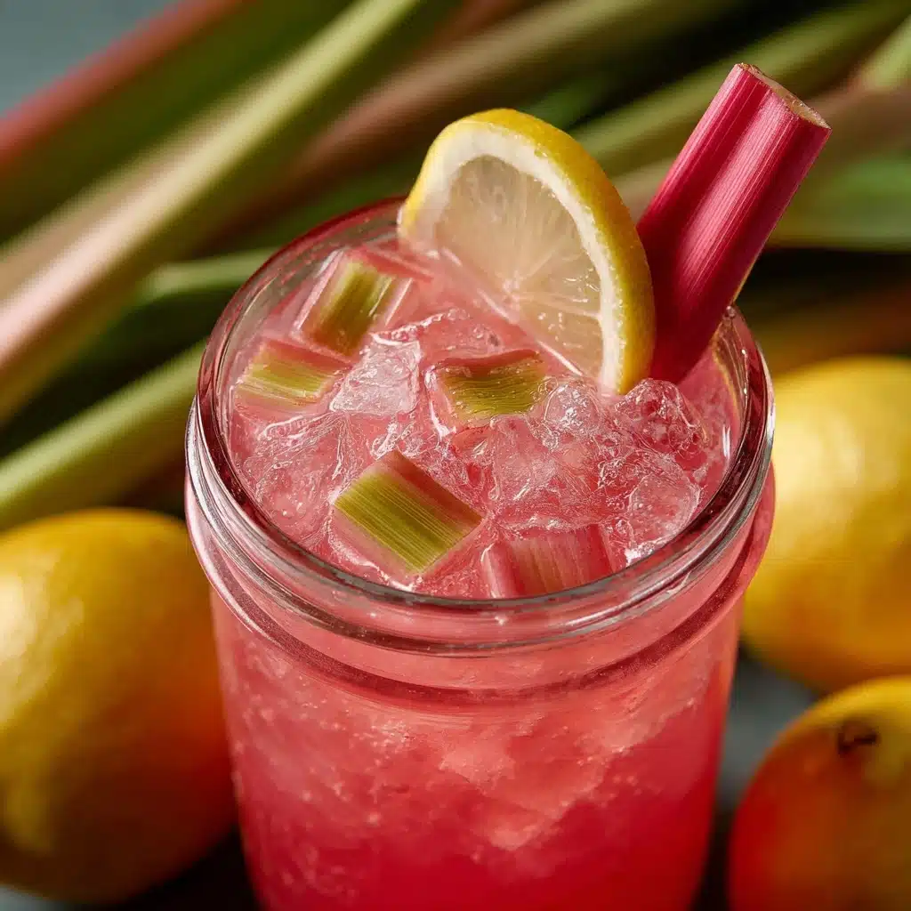 Refreshing Rhubarb Lemonade Recipe - Recipe Image