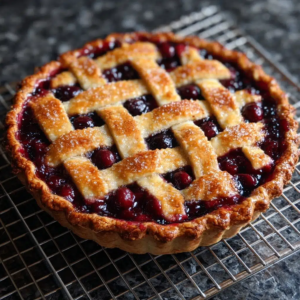 Baked Fresh Cherry Pie Recipe - Recipe Image