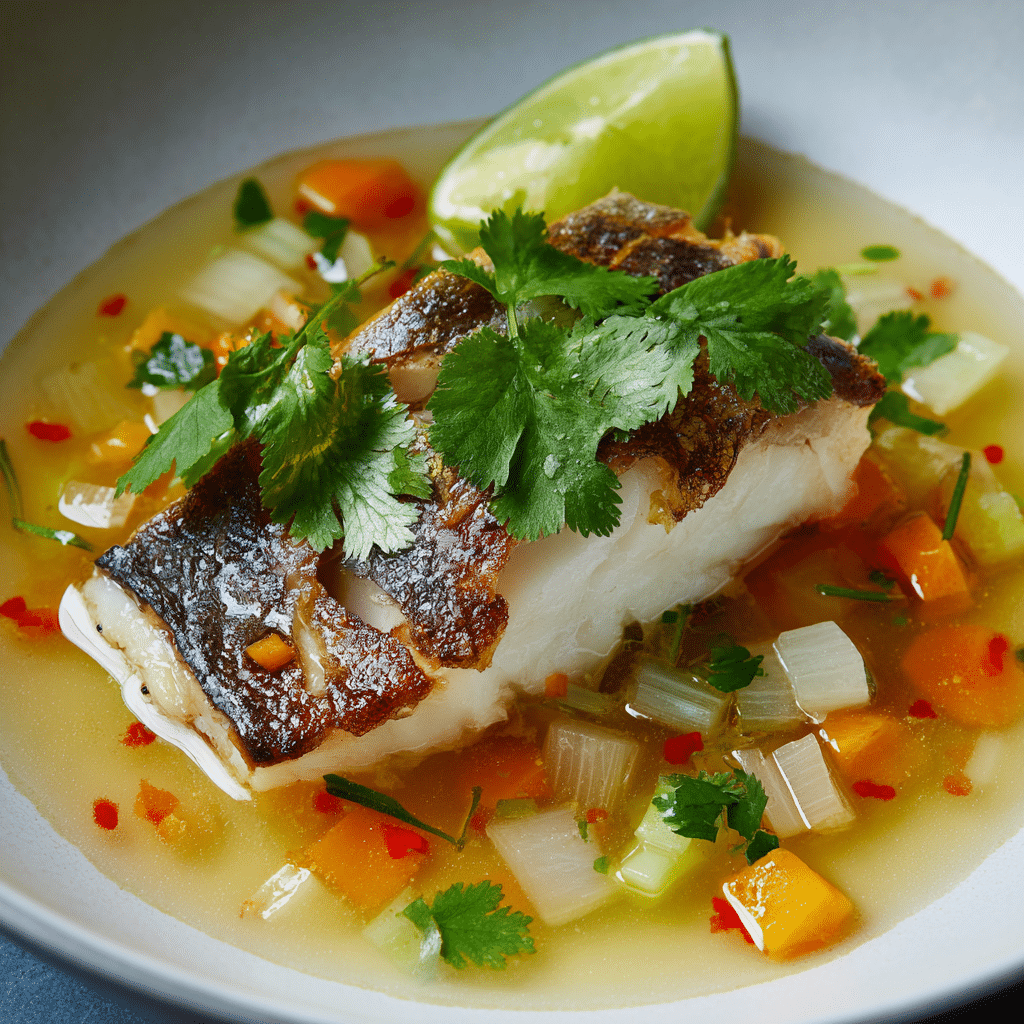 Coconut Lime Fish Soup Recipe - Recipe Image