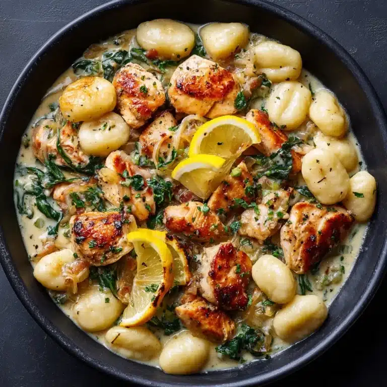 Lemon Chicken Gnocchi Dish Recipe