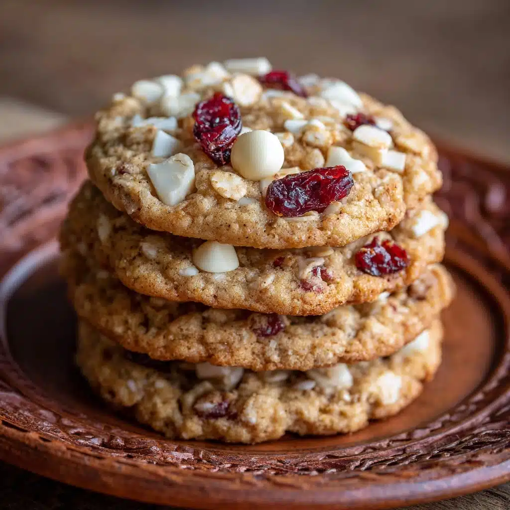 White Chocolate Cranberry Oatmeal Cookies Recipe