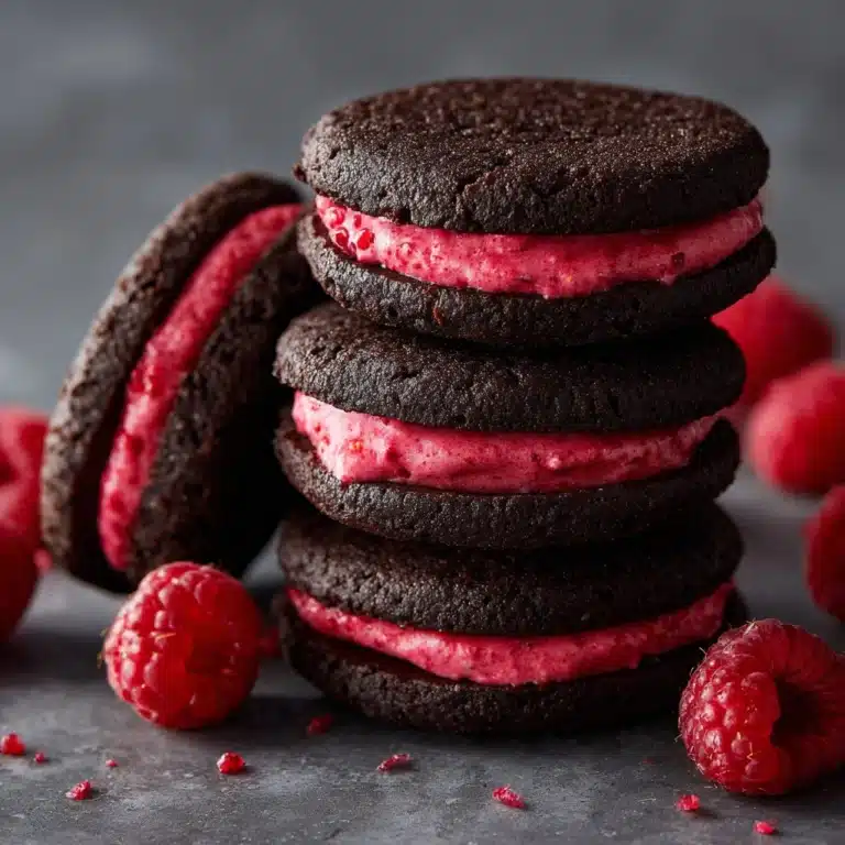 Chocolate Raspberry Sandwich Cookies Recipe