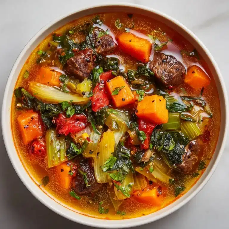 The BEST Vegetable Beef Soup Recipe