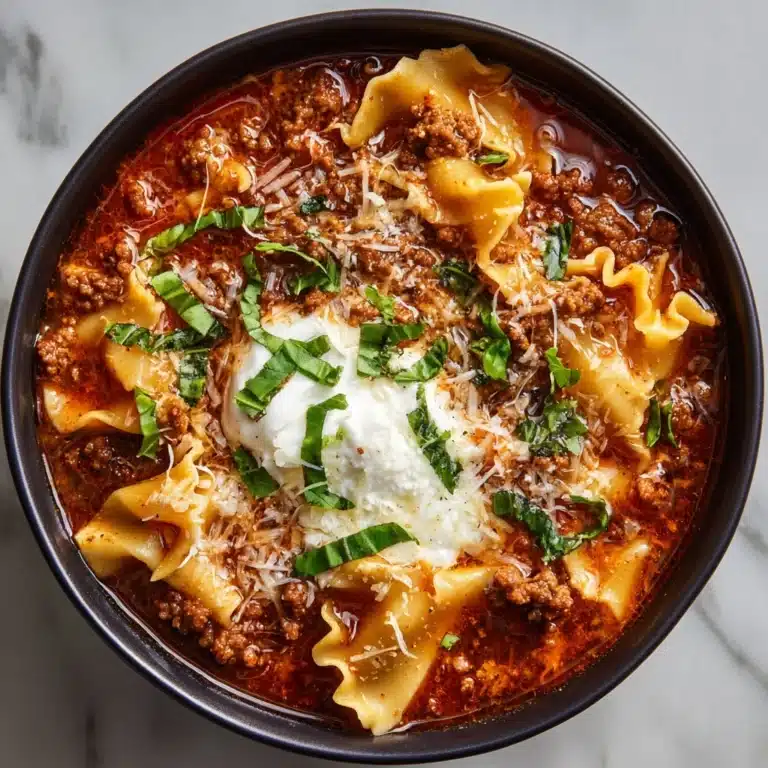 Slow Cooker Lasagna Soup Recipe