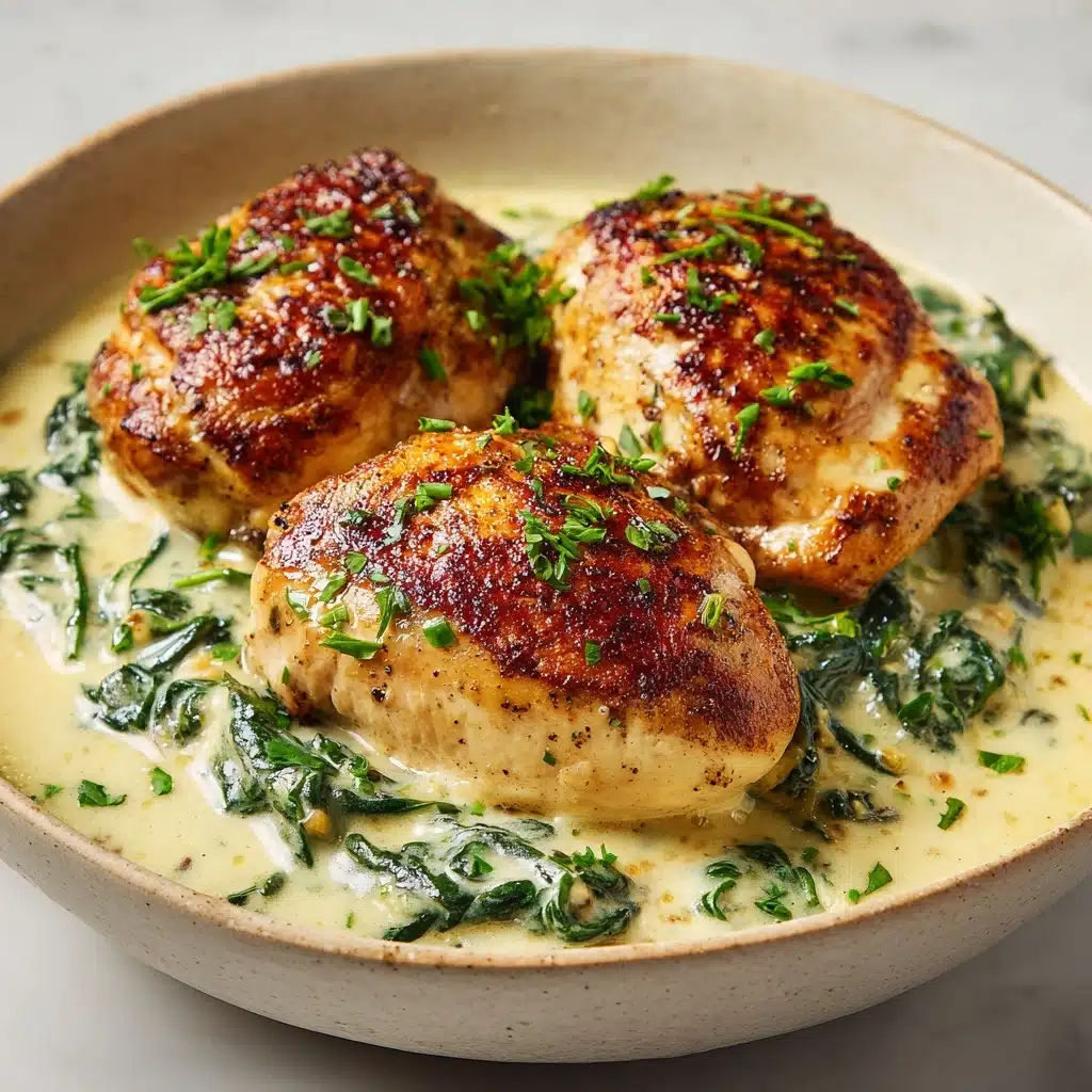 Creamy Chicken and Spinach Casserole Recipe - Recipe Image