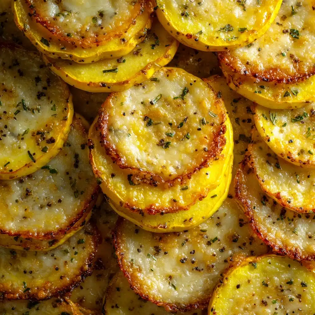 Crispy Baked Cheesy Squash Rounds Recipe - Recipe Image