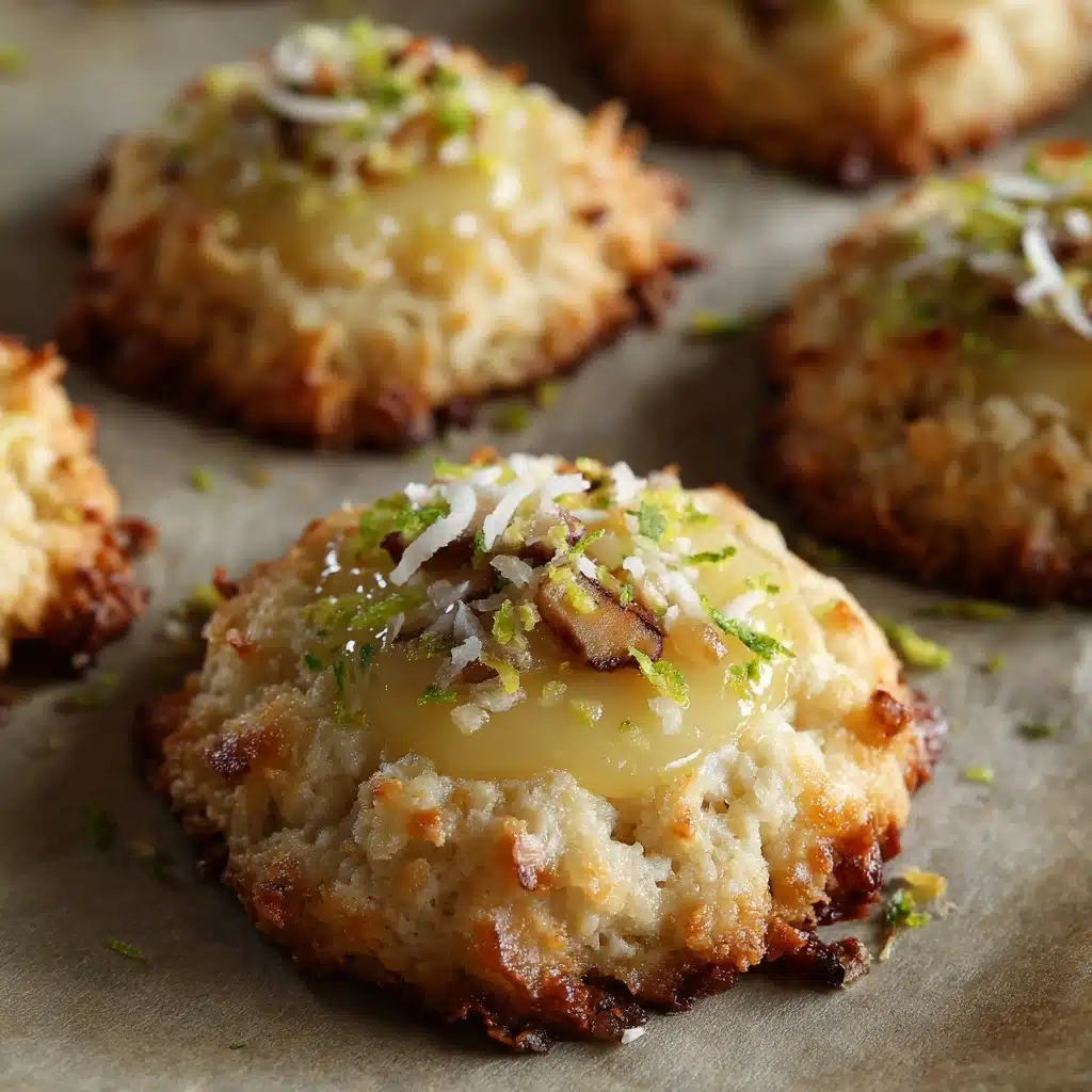 Toasted Coconut Lime Curd Macadamia Nut Cookies Recipe - Recipe Image