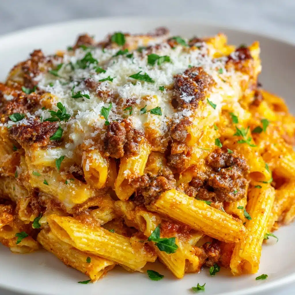 High Protein Chicken Parmesan Pasta Recipe - Recipe Image
