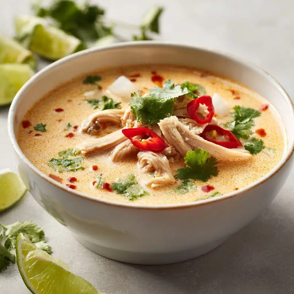 Slow Cooker Tom Kha Soup (Thai Coconut Chicken Soup) Recipe - Recipe Image