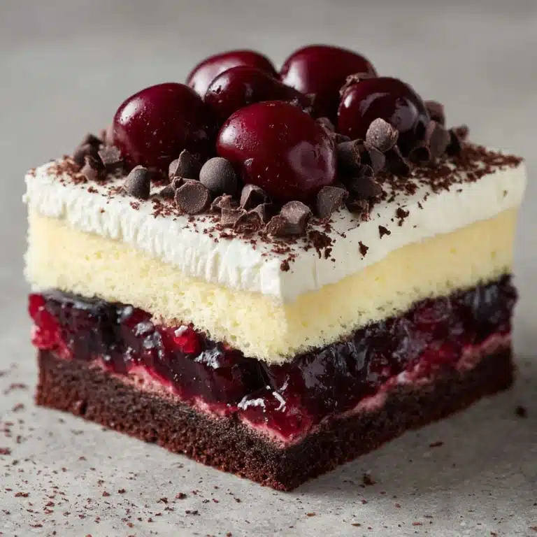 Cherry Chocolate Chip Poke Cake Delight Recipe