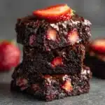 Chocolate Strawberry Brownies Recipe