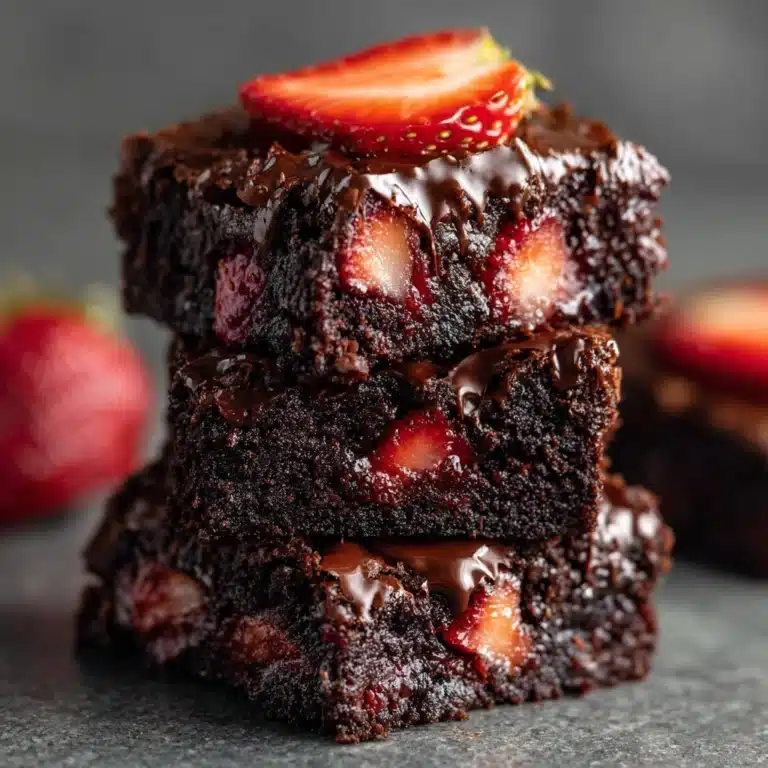 Chocolate Strawberry Brownies Recipe