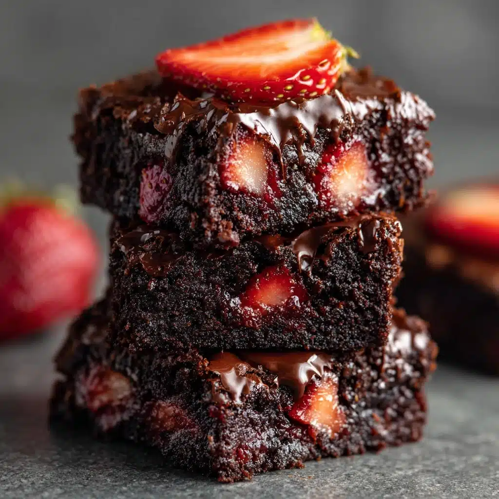 Chocolate Strawberry Brownies Recipe - Recipe Image