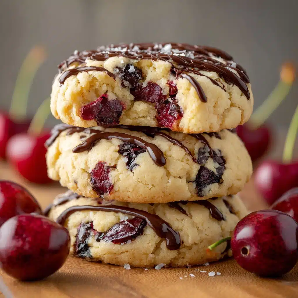 White Chocolate Cherry Shortbread Cookies Recipe