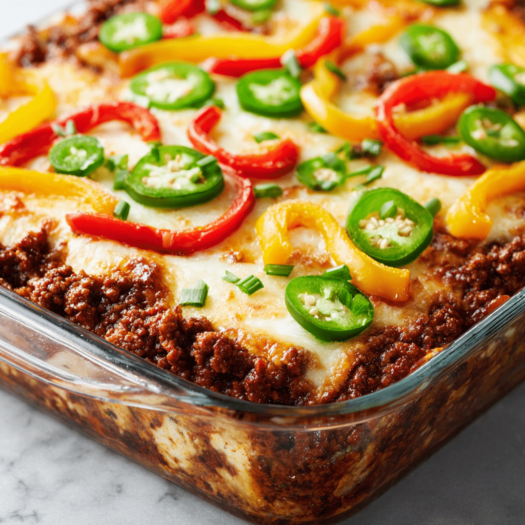 Southern Five Layer Beef Casserole Recipe