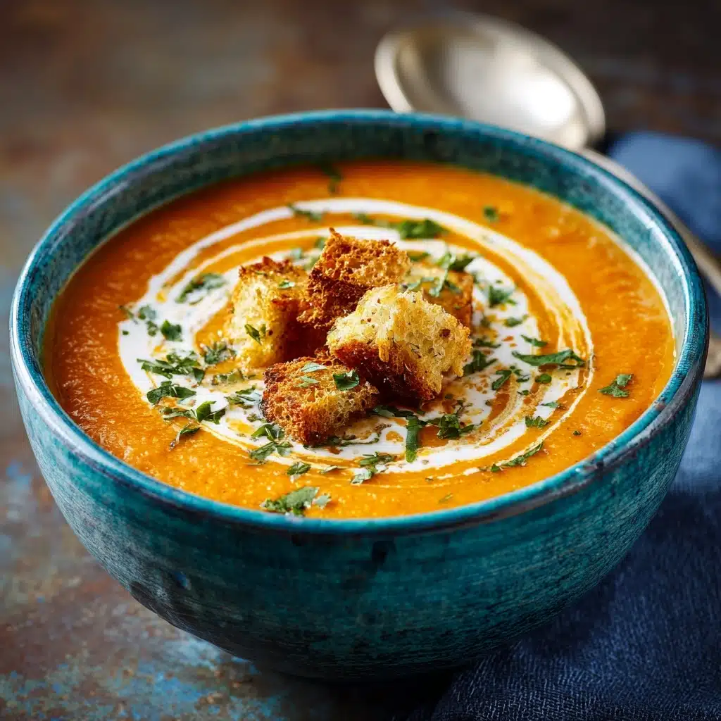 Spicy Butternut Squash and Sweet Potato Soup Recipe - Recipe Image