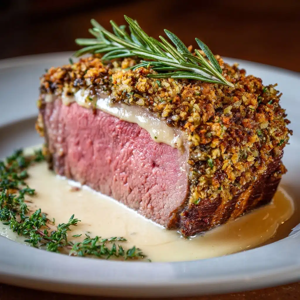 Herb-Crusted Roasted Lamb at Home Recipe - Recipe Image