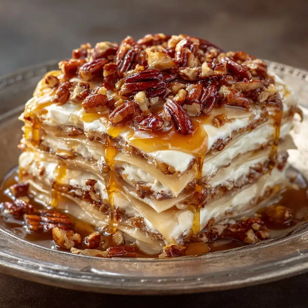 Southern Charm Pecan Pie Lasagna Recipe - Recipe Image