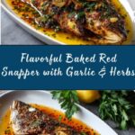 Baked Red Snapper with Garlic and Herbs Recipe