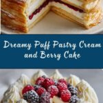 Puff Pastry Cream and Berry Cake Recipe