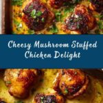 Cheesy Garlic Butter Mushroom Stuffed Chicken Recipe