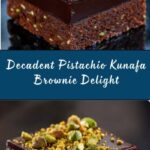 Pistachio Kunafa Brownie Recipe