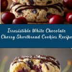 White Chocolate Cherry Shortbread Cookies Recipe