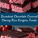Chocolate Covered Cherry Rice Krispies Treats Recipe
