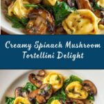 Creamy Spinach Mushroom Tortellini with Caramelized Onions Recipe