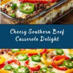 Southern Five Layer Beef Casserole Recipe