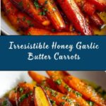 Honey Garlic Butter Roasted Carrots Recipe