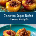 Cinnamon Sugar Baked Peaches Recipe