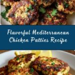 Mediterranean Chicken Patties Recipe