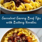 Savory Beef Tips with Buttery Noodles Recipe