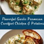 Garlic Parmesan Crockpot Chicken and Potatoes Recipe
