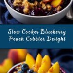 Crockpot Blueberry Peach Cobbler Recipe