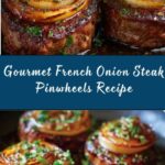 French Onion Steak Pinwheels Recipe