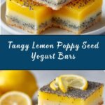 Low Sugar Lemon Poppy Seed Greek Yogurt Bars Recipe
