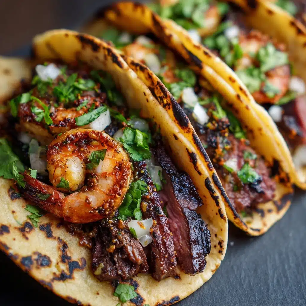 Street-Style Steak and Shrimp Tacos Recipe - Recipe Image