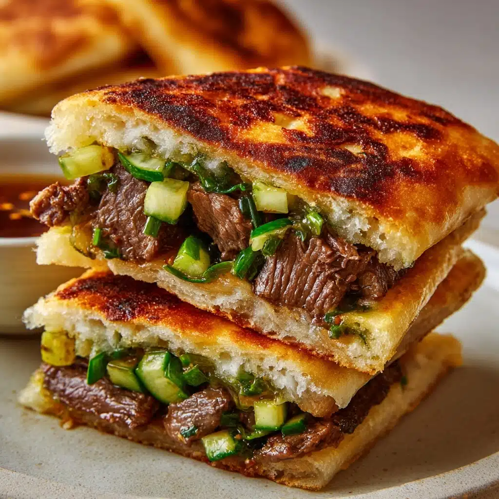 Taiwanese Beef Stuffed Scallion Pancake Recipe - Recipe Image