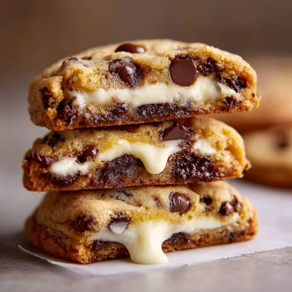 Cheesecake Stuffed Chocolate Chip Cookies Recipe - Recipe Image