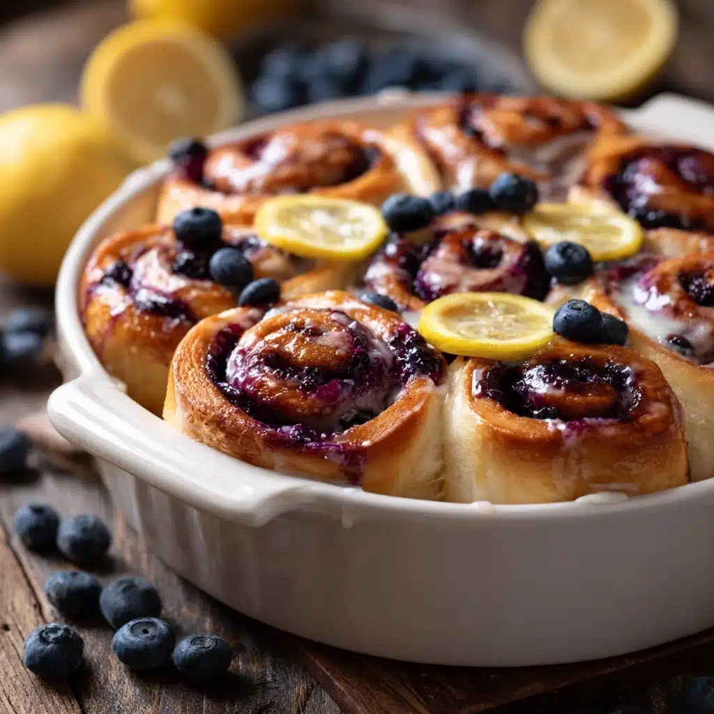 Lemon Blueberry Rolls Recipe - Recipe Image