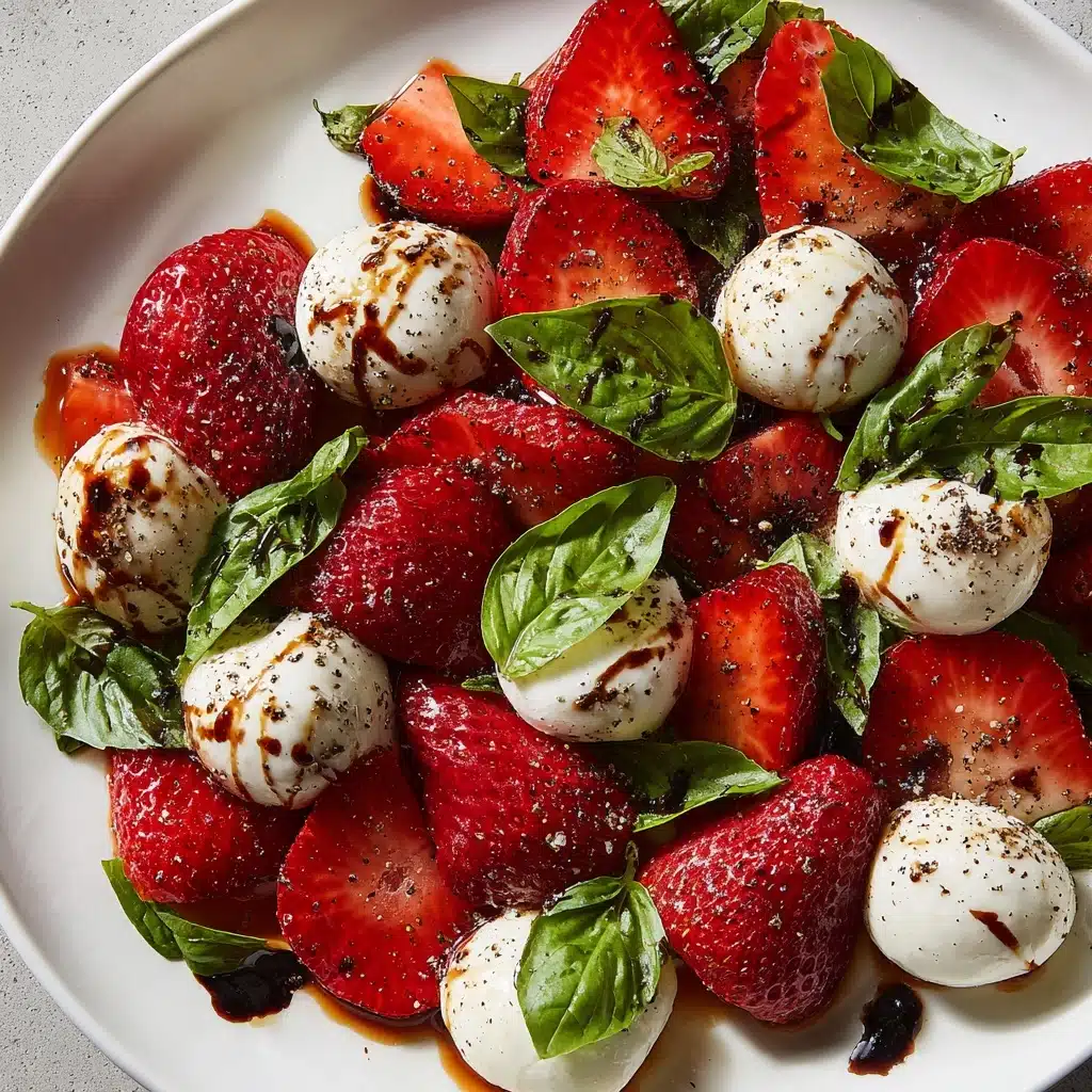 Balsamic Strawberry Caprese: A Fresh and Easy Delight Recipe - Recipe Image