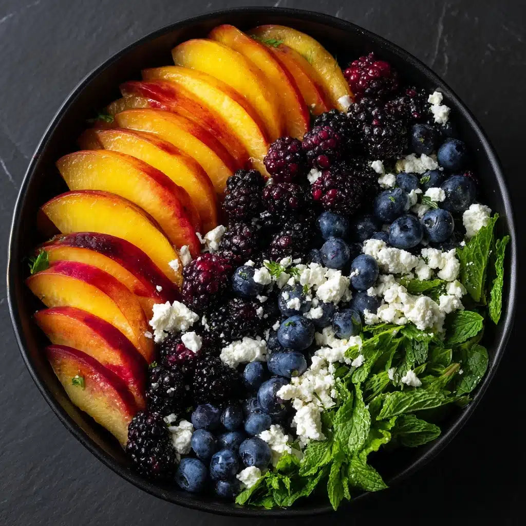 Blueberry Peach Feta Salad Recipe - Recipe Image
