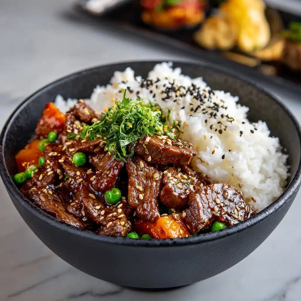 Crispy Beef Rice Bowl Recipe - Recipe Image