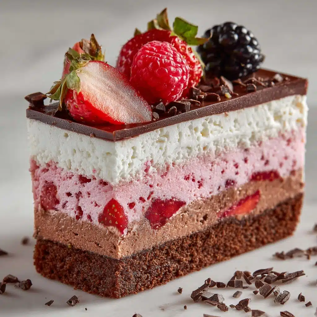 Neapolitan Cheesecake Cake Recipe - Recipe Image
