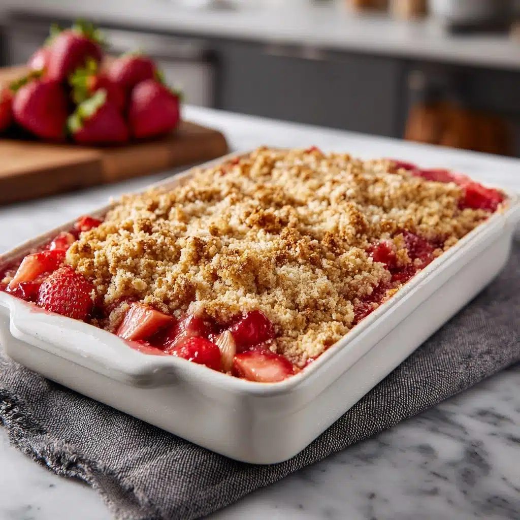 Strawberry Rhubarb Crisp Recipe - Recipe Image