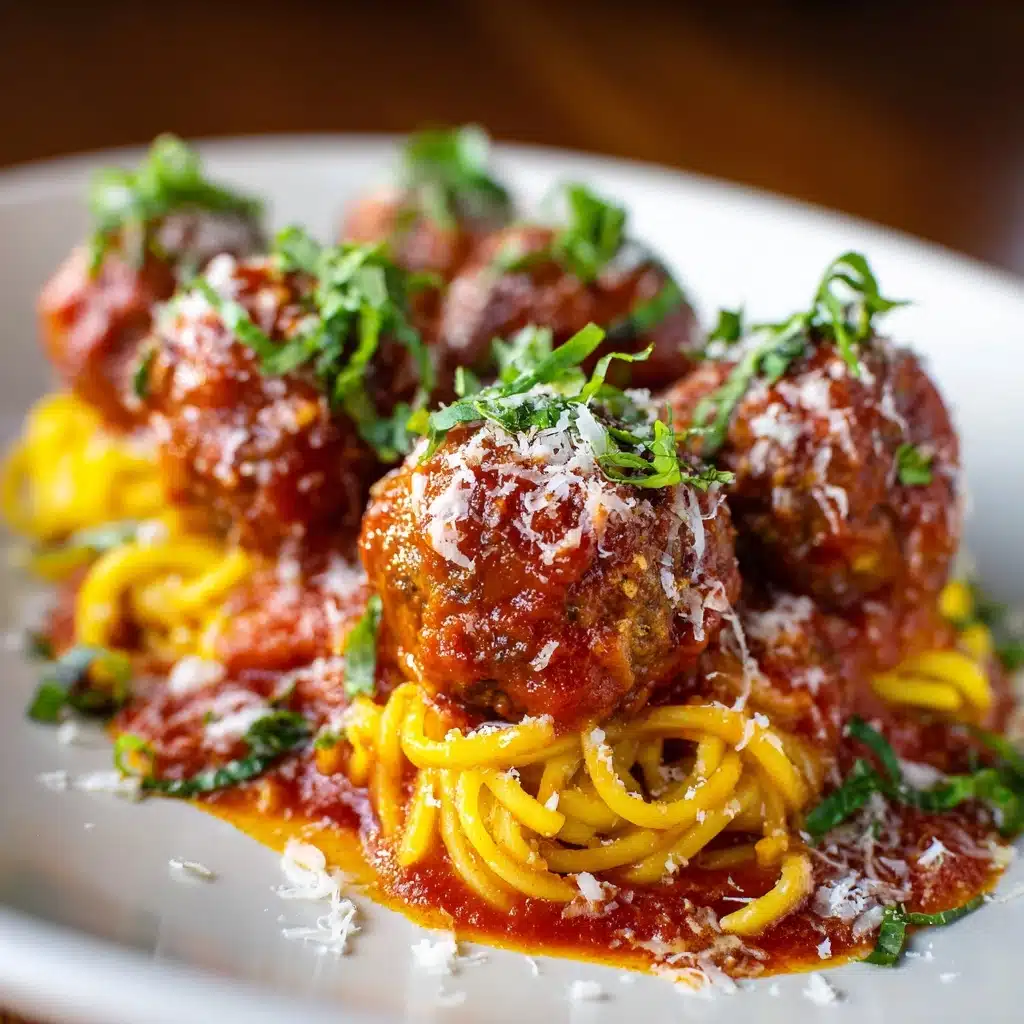 Meatballs in Spaghetti Nests Recipe - Recipe Image