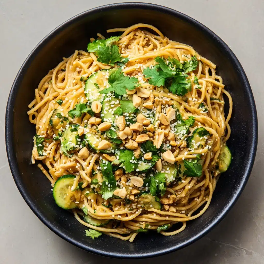 Spicy Peanut Noodles with Cucumber Recipe - Recipe Image