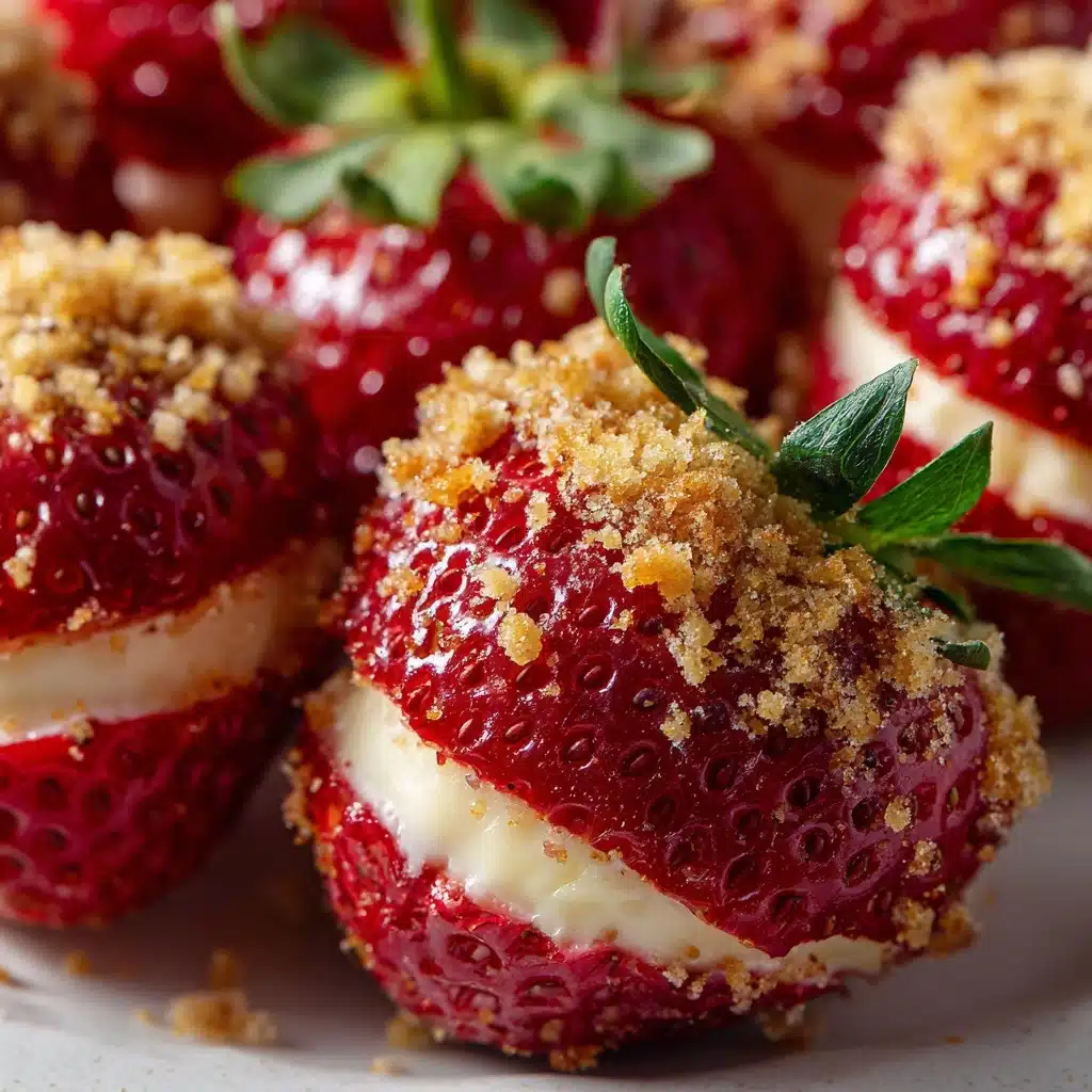 Cookie Butter Cheesecake Stuffed Strawberries Recipe - Recipe Image